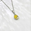 Cross-border foreign trade Virgin Mary prayer stainless steel teardrop-shaped golden necklace pendant for women, fashionable and simple collarbone chain gift Application Scenario